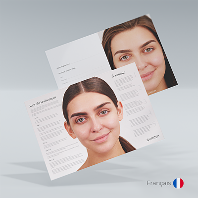PERMANENT MAKEUP EYEBROW AFTERCARE - FRENCH (50 PCS)