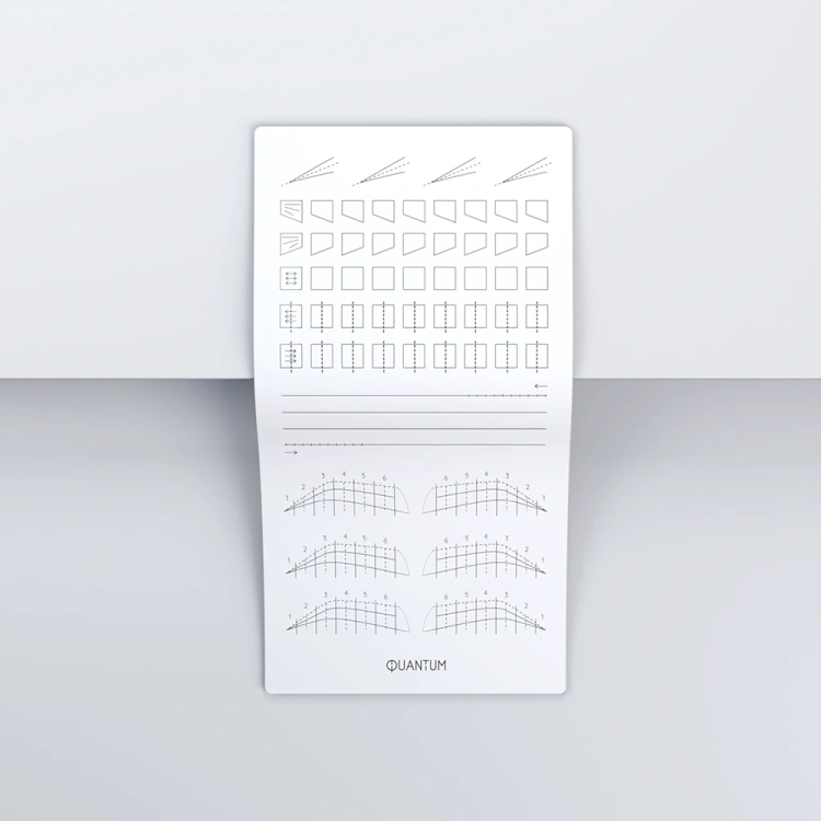 Practice skin for pigmentation white elongated - Ends, segments, contour, joints (3 Type)