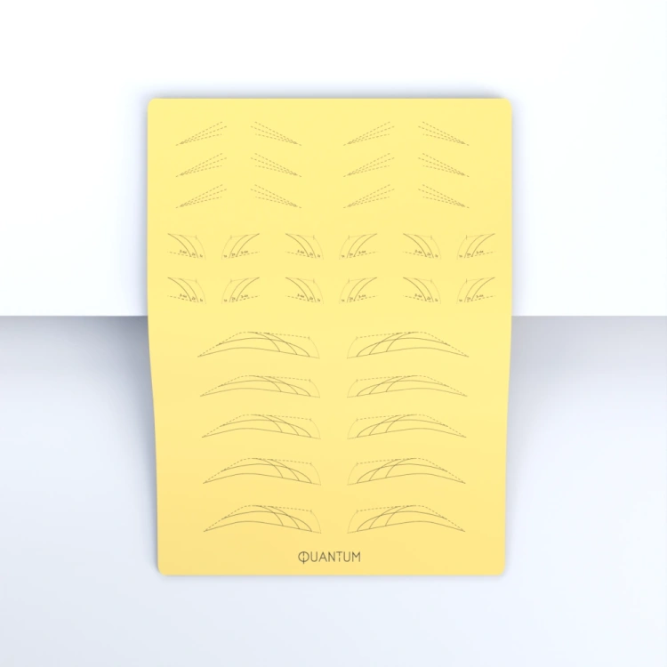 Übungshaut für pigmentierung gelb A4 – Enden, anfänge, brauen