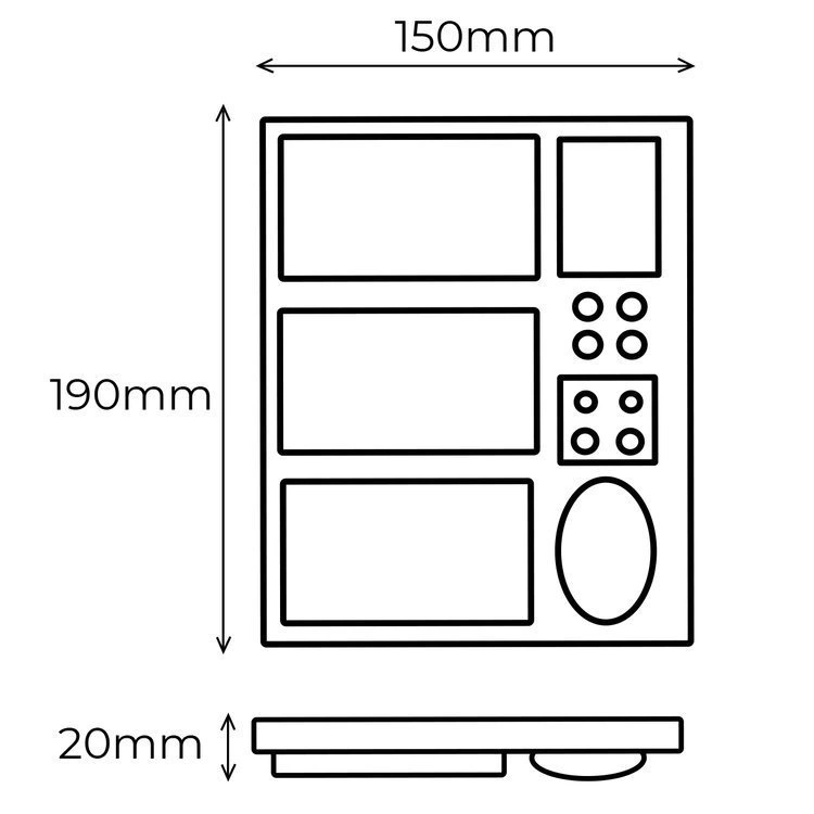 Einweg-Behandlungsschalen - Weiß (100 PCS)