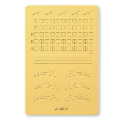 Latex Skin for Eyebrow Pigmentation Practice - Segments, Connections, Ends, Lines A4