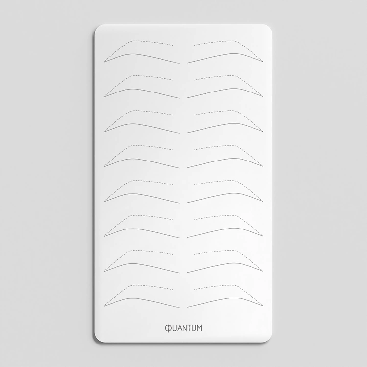 Skórka do ćwiczeń pigmentacji biała podłużna - Otwarte brwi