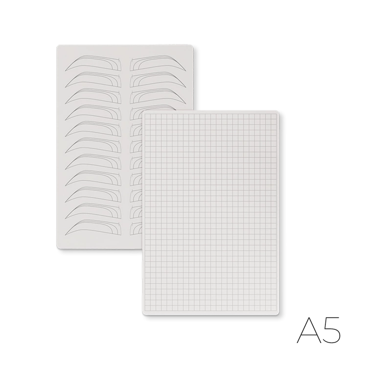 Practice skin for pigmentation gray A5 – Brows – double-sided