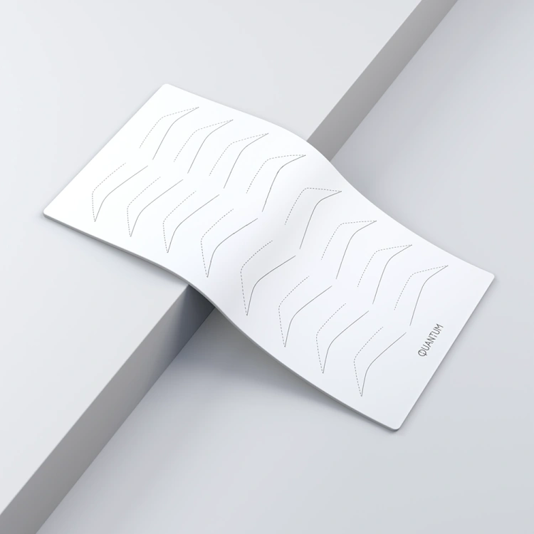 Skórka do ćwiczeń pigmentacji biała podłużna - Otwarte brwi