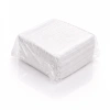 Disposable non-woven protective clip cap (pleated) - 100 pcs, white