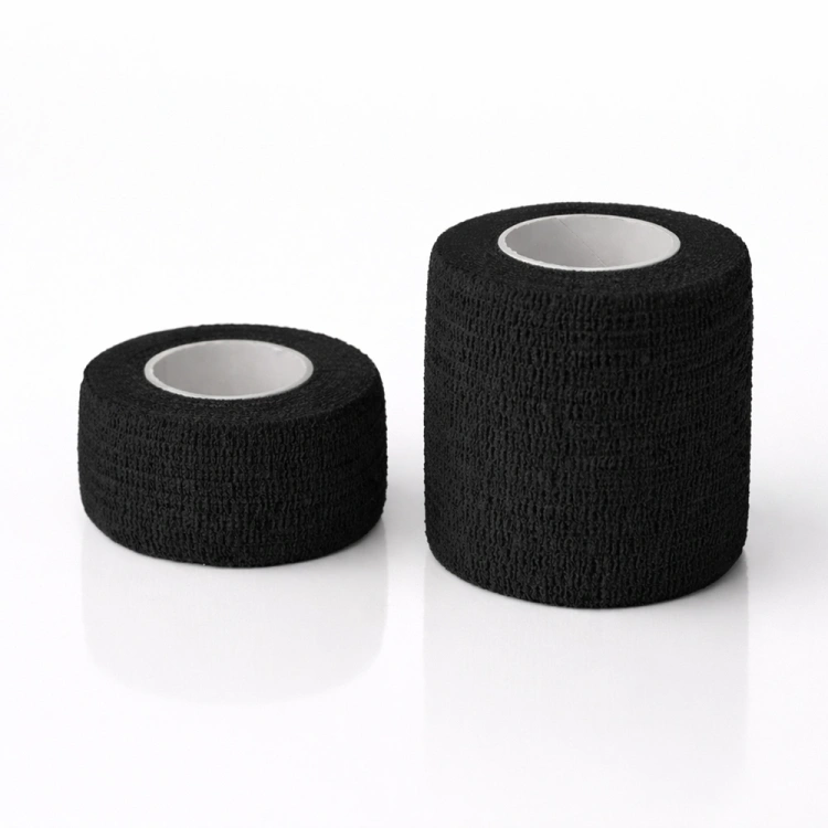 Self-Adhesive Elastic Bandage Grip Tape 5 cm - Black