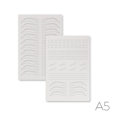 Skin for practicing Segments, Tip Joints and Eyebrows - double-sided (A5)