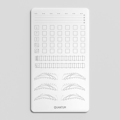 Latex skin for practicing Ombre Brows technique, segments, and contour (Type 1)