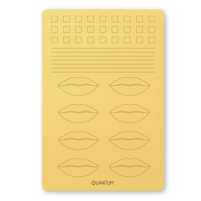 Practice skin for pigmentation yellow A4 – Segments, lips, contour