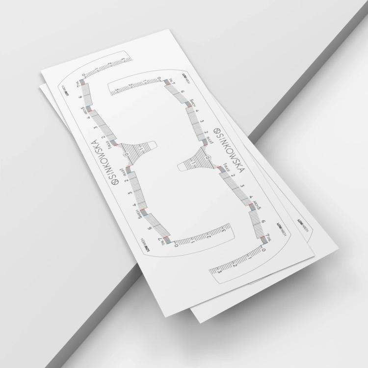 Linijki samoprzylepne do brwi - LOW Arch (10 szt.)