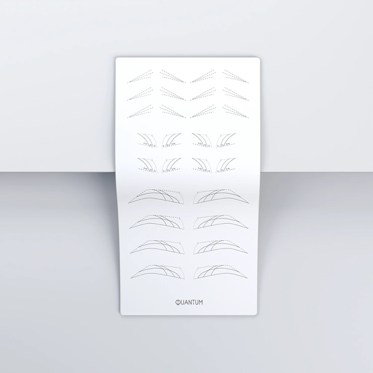 Practice skin for pigmentation white elongated - Ends, beginnings, Omre Brows (2 Type)