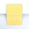 Practice skin for pigmentation yellow A4 – Lines, segments, joints, brows