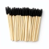 Bamboo Eyelash and Eyebrow Brushes - Black (50 pcs)