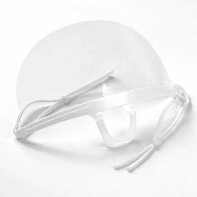 Transparente Maske für die Gesichtsbehandlung