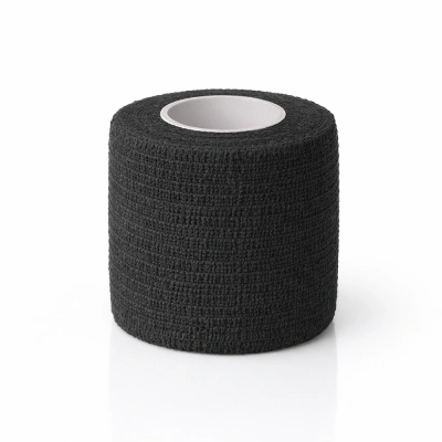 Self-Adhesive Elastic Bandage Grip Tape 5 cm - Black