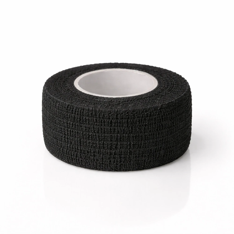 Selbstklebendes elastisches Verbandsklebeband 2,5 cm - Shwarz