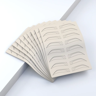 Practice skin for pigmentation beige A5 – Brows – 10 pcs.