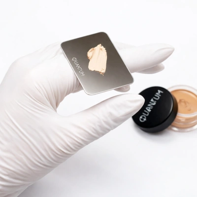 Metalowa paletka pierścionek do mieszania kosmetyków