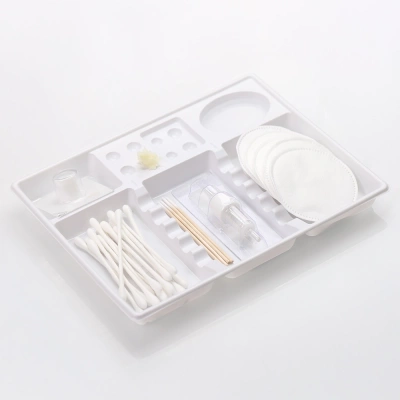 Jednorazowe tacki zabiegowe - białe (100 szt.)